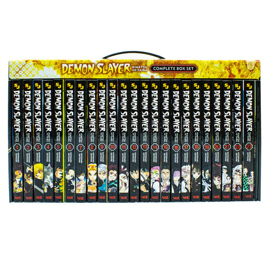 Demon Slayer: Kimetsu no Yaiba Complete Box Set (Volumes 1β23) β Premium Manga Edition with Exclusive Booklet & Poster β Koyoharu Gotouge, VIZ Media with Bookmark and π Freebie: A Free Manga Wall Poster -Paperback