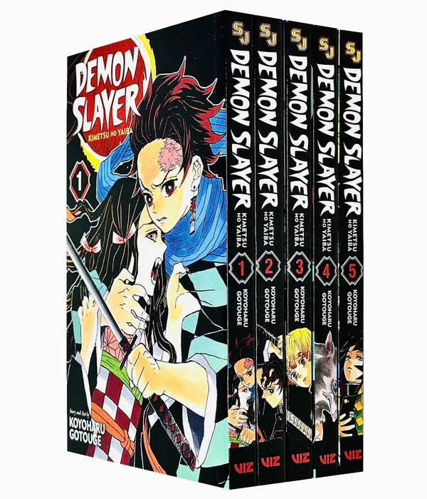 Demon Slayer: Kimetsu no Yaiba Vol-1-5 Books Collection set Paperback ISBN: 9789123860449