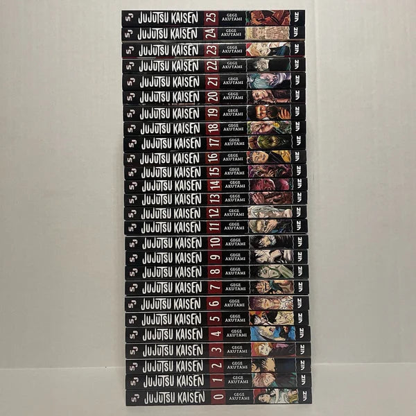 Jujutsu Kaisen Manga (Vol. 0-25) English Full/Loose Set JJK Sorcery Comic Series by Gege Akutami 🎁 Bonus: Free Manga-Themed Wall Poster