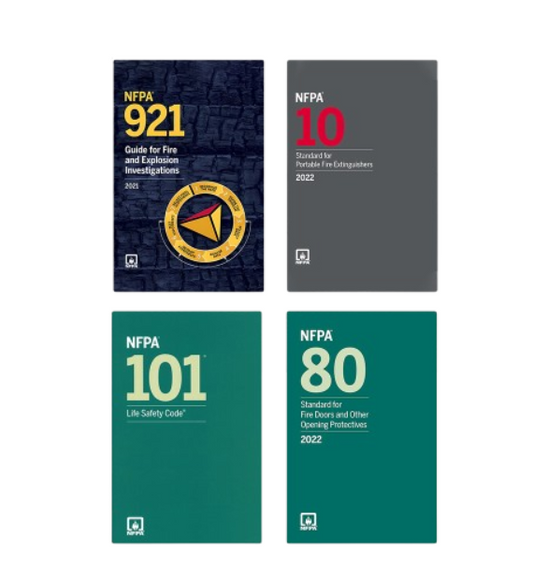 Fire Investigation & Life Safety Code Set – NFPA 921, 10, 101 & 80