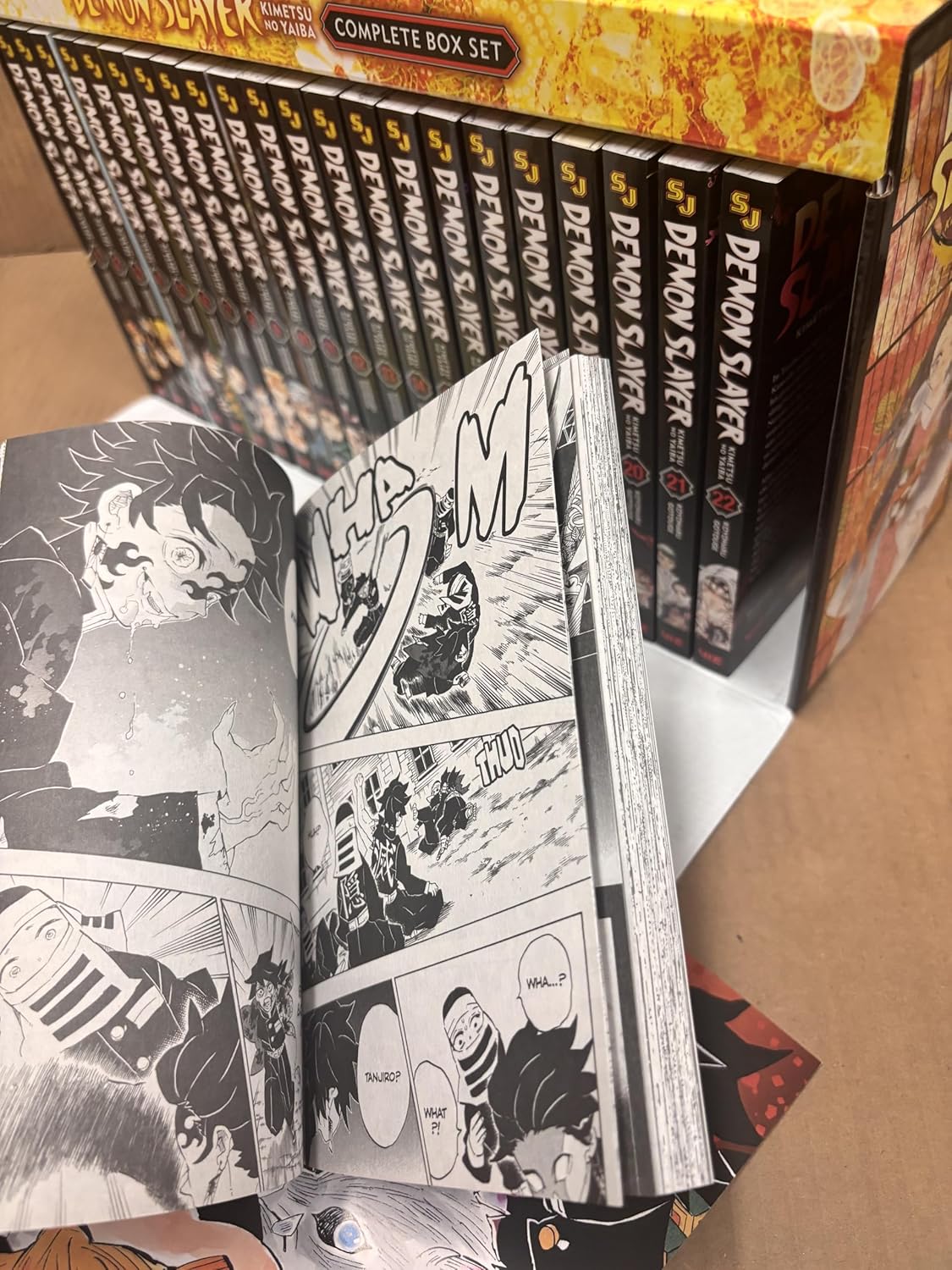 Demon Slayer: Kimetsu no Yaiba Complete Box Set (Volumes 1–23) – Premium Manga Edition with Exclusive Booklet & Poster – Koyoharu Gotouge, VIZ Media with Bookmark and 🎁 Freebie: A Free Manga Wall Poster -Paperback