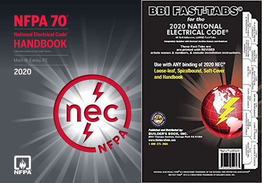 NFPA 70 NEC 2020 Handbook with BBI Fast TAB for Handbook