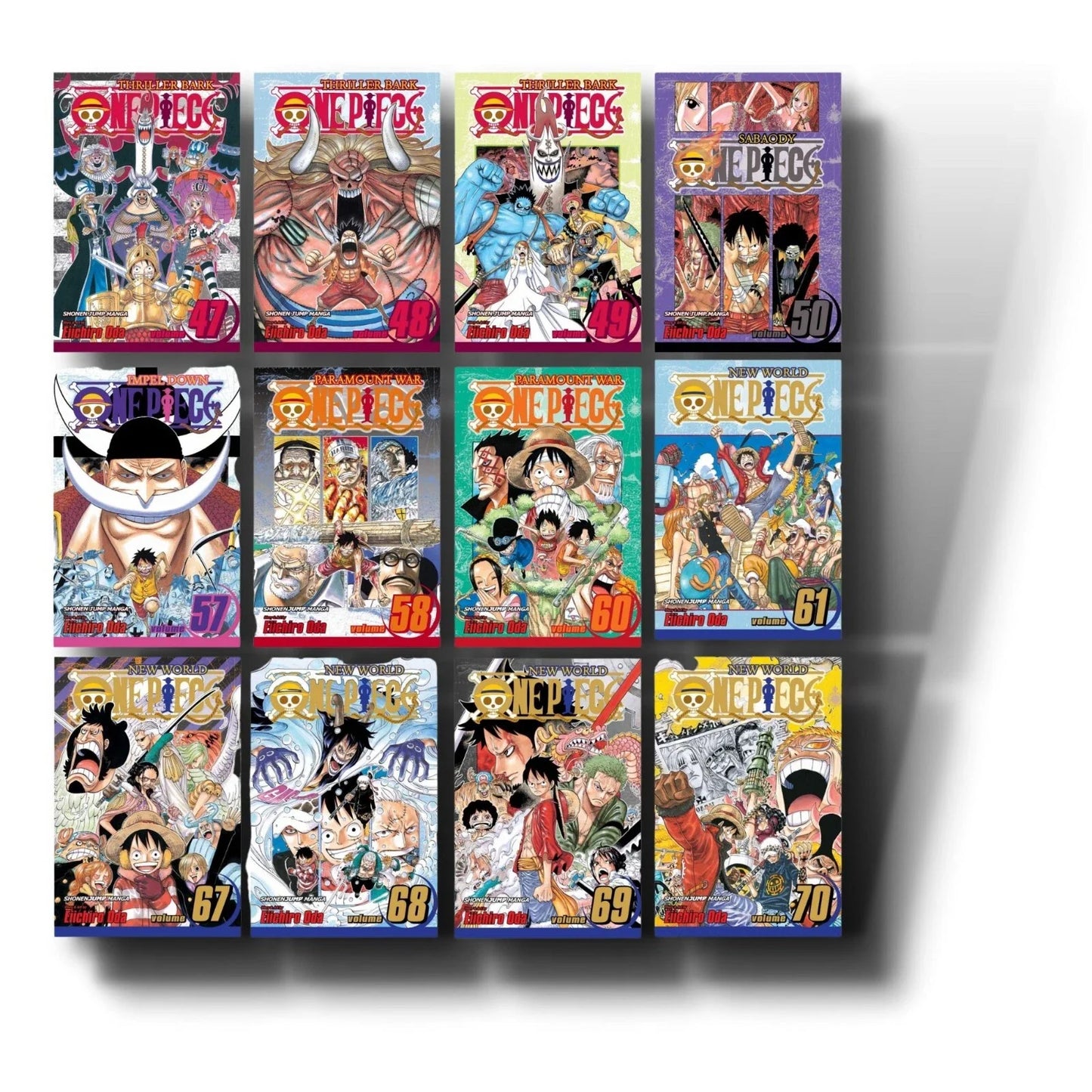 One Piece Manga Set (Volumes 47–70) Set 3— Thriller Bark to Punk Hazard Saga Full/Loose Set  🎁 Freebie: A free Manga Wall Poster