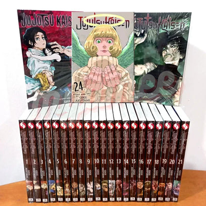 Jujutsu Kaisen Manga (Vol. 0-25) English Full/Loose Set JJK Sorcery Comic Series by Gege Akutami 🎁 Bonus: Free Manga-Themed Wall Poster
