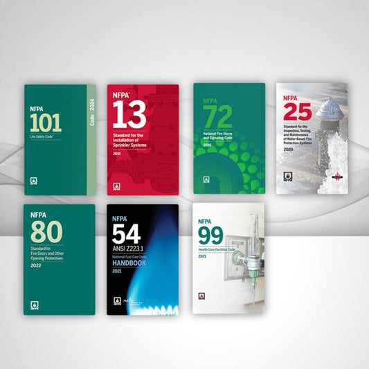 Complete 2024 NFPA Fire & Life Safety Compliance Set – NFPA 101, 13, 72, 25, 80, 54 & 99