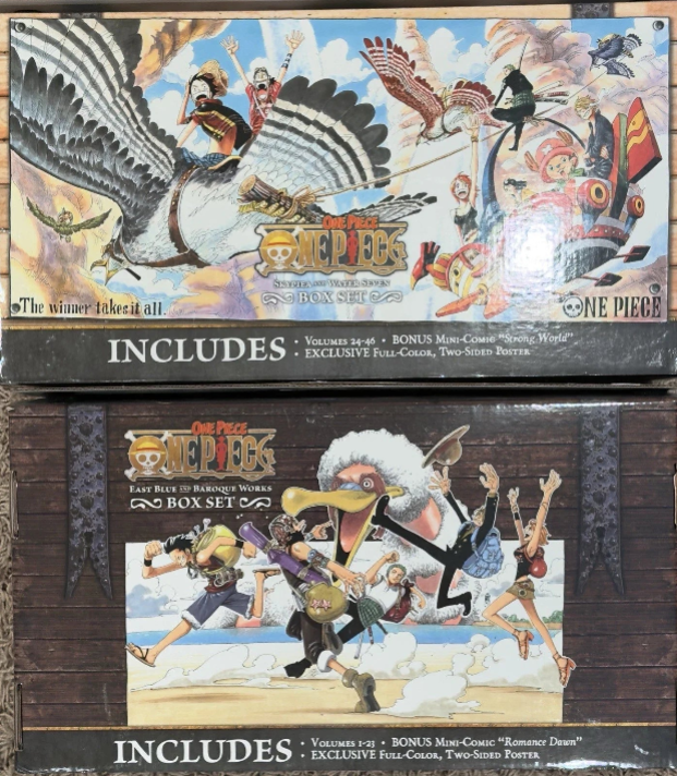One Piece Manga Box Set Collection: Volumes 1–46 (Box Sets 1 & 2) 🎁 Freebie: A free Manga Wall Poster
