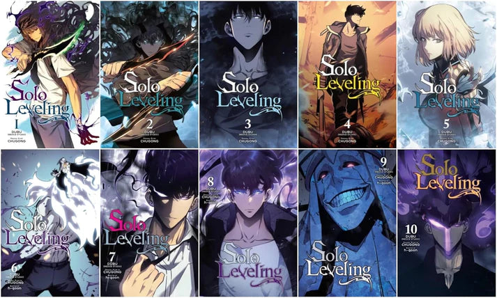 Solo Leveling Manga Series, Vol 1-10,  Collection Books Full/Loose B/W Set  by Chugong